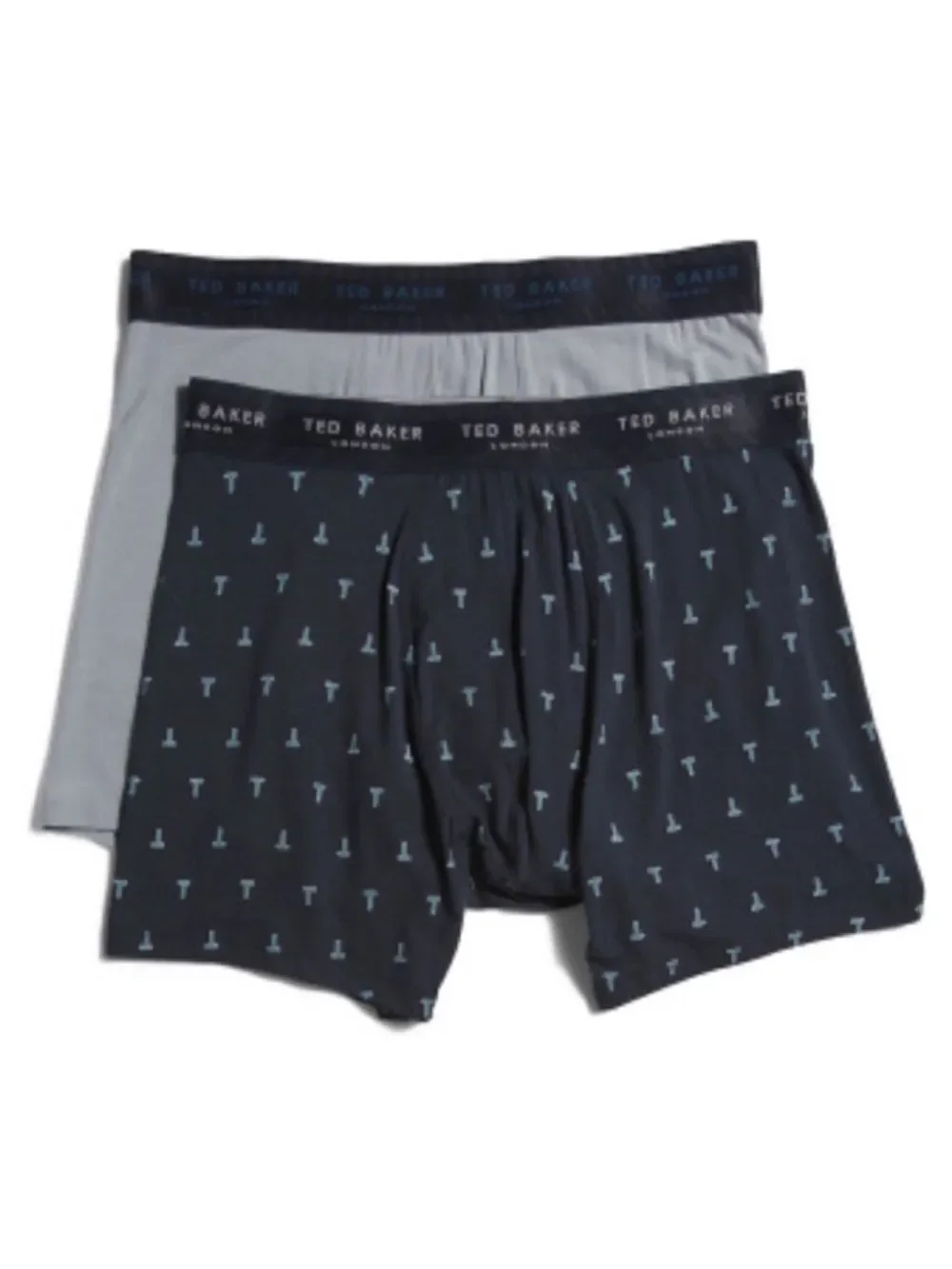 Ted Baker S Premium Soft Modal Navy Gray Boxer Briefs Pack of 2